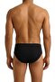 3 Pieces Black 100% Cotton Men's Slip Briefs - Comfortable Fit, Elastic, Breathable, Everyday Underwear - 3