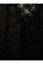 Brown V-Neck Lace Women's Beach Dress - 3