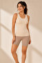 Women's Thick Strap 95% Natural Bamboo Flexible 2-Piece Basic Undershirt - Soft & Sweat-Absorbing Texture - 4
