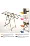 Space Saving Portable Folding Garment Rack Heavy Duty Clothes Hanger Stand 80KG Load Capacity Strong Metal Frame - 5