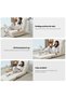 (gq6-Cream)Multi Function Fold Out Floor Sofa Bed, 5 Position Adjustable Backrest Lazy Floor Chair for Apartment Small Space Daily Rest,Light Gray & Cream White 2 Colors - 6