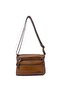 Women's Soft Textured Faux Leather 8-Pocket Shoulder Bag - 3