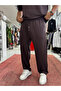 Brown Basic Modal Fabric Pipe Leg Sweatpants Rsp