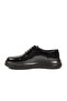Black Patent Leather Genuine Leather Men's Casual Shoes 4013 m - 4