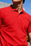 Men's Summer Cotton Red Polo Collar T-Shirt - 5