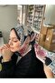 Rose Pattern Elegant Voile Silk Shawl Hijab Shoulder Shawl and Scarf - 2
