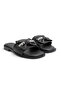 Bln 138 Flat Sole Slippers with Bow and Stone Detail