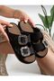 Orthopedic Sole Double-Strapped Buckle Wrapped Women's Comfortable Slippers