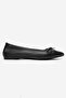 Kamilian Women's Genuine Leather Ballerinas Black - 2