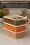 5Lt Sliding Lid Storage Container - Kitchen Organizer Flour Sugar Legume Box Food Container Beige - 3