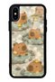 iPhone X - XS Glossy Phone Case with Capybara Onsen Design