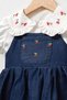 Baby Girl Birthday Party Wedding Dress Short Sleeve Sleeveless Cherry Romper - 4
