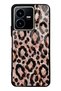Vivo Y35 Rose Gold Leopard Design Glossy Phone Case