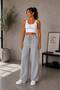Gray Color Sweatpants Baggy Comfortable Fit