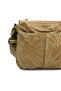 Elegant Stitching Detailed Multi-Compartment Washed Leather Women's Crossbody Shoulder Bag (Medium Size) - 3