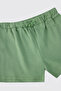 Girl's Shorts T-Shirt 2-Piece Green Bottom Top Set - 7