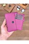 Genuine Leather Card Holder Zippered Small Women's Wallet 2152
