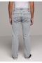 Straight Fit Men's Light Indigo Denim Jean Trousers - 2
