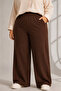 Gabardine Fabric Plus Size Elastic Pants - 2