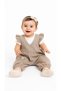 Baby Girl Muslin Salopet Set with Ruffle Detail, Summer Cotton 2-Piece Jumpsuit Set, 3-12 Months - 3