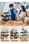 Cabinet Organizer Shelf Set of 2 Kitchen Counter Shelves Kitchen Storage Spice Rack Stackable Expandable - 6