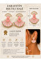 Stone Detailed Fan Design Earrings with Color Options - 2