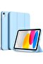 Smart Trifold Tablet Case Compatible with iPad 11" (2025) - Slim PU Leather Protective Stand Cover with Built-in Apple Pencil Holder, Storage Adapter Slot & Auto Sleep/Wake Feature