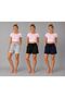 3 Pieces of Shorts Black Gray Navy Blue