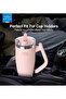 Temp Guard Vacuum Insulated Travel Mug – 180° Rotating Handle, 24H Cold & 12H Hot Retention, Leak-Proof Lids - 6