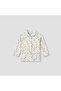 Pyjama Set with Floral Print - Cotton - Long Sleeves - Collar - 2