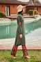 Parachute Fabric Khaki Full Covered Hijab Swimsuit - 4-Piece Set M2432 - 4