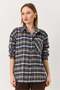 Women's Plaid Shirt Brown
