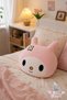 Pink Rabbit Plush Sleeping Companion Pillow, Soft Decorative Children's Room Pillow - 30X25 cm - 2