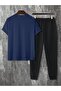 Unisex Oversize Top and Bottom Two-Piece Comfortable Tracksuit Set - 2