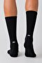 Egyptian Unisex Cotton Sports Socks, 3-Pack Black - 3