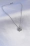 316L Steel Silver Color Open Clover Model Women's Necklace - 3