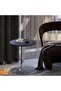 Elegant Blue Marble-Top Round Table with Clear Acrylic Base – Compact Design (53H x 35D x 35W) – Modern and Durable Design, ET036 - 3