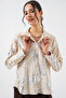 Women's Foil Patterned Shirt 1340 - A.Krem - 4