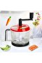 Premium Vegetable Chopper Food Processor 2L Manual Kitchen Tool With Durable Sharp Blades - 2