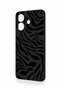 Vivo V60 Lite Compatible Black Zebra Patterned Silicone Case - 3
