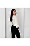 Women's Polka Dot Double Breasted Collar Tie-Waist Loose Summer Blouse - 3