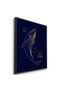 Golden Whale Line Art Abstract Wall Art | Framed Canvas Print with Gold Foil Embossed | Luxury Modern Decor for Living Room, Bedroom, Office & Gift - 3