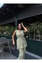 Women's Tie-Waist Blazer Vest and Classic Trousers Two-Piece Set - 4