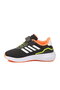 Black-Orange Velcro Mesh Lightweight Boys' Sports Shoes 755 F - 4