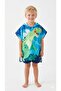 Boy's Character Hooded Poncho Towel-0031-D-