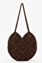 Boho-Love Heart Hand Knitted Bag - 5