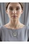 Women's Silver Color Metal Necklace with Hedgehog Figure - 4