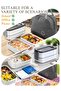 Generic Stainless Steel Lunch Box (1400ml) - Double-Layer, Microwave-Safe, 304 Leakproof, Thermal Insulation - 5