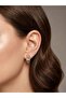 Xuping Butterfly Design Gold Zircon Stone Hoop Earrings