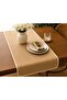 Natural Elegance Beige Ribbed Laminated Jute Runner 45X130 cm - 2